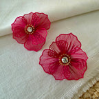 Aretes Cayena Fucsia